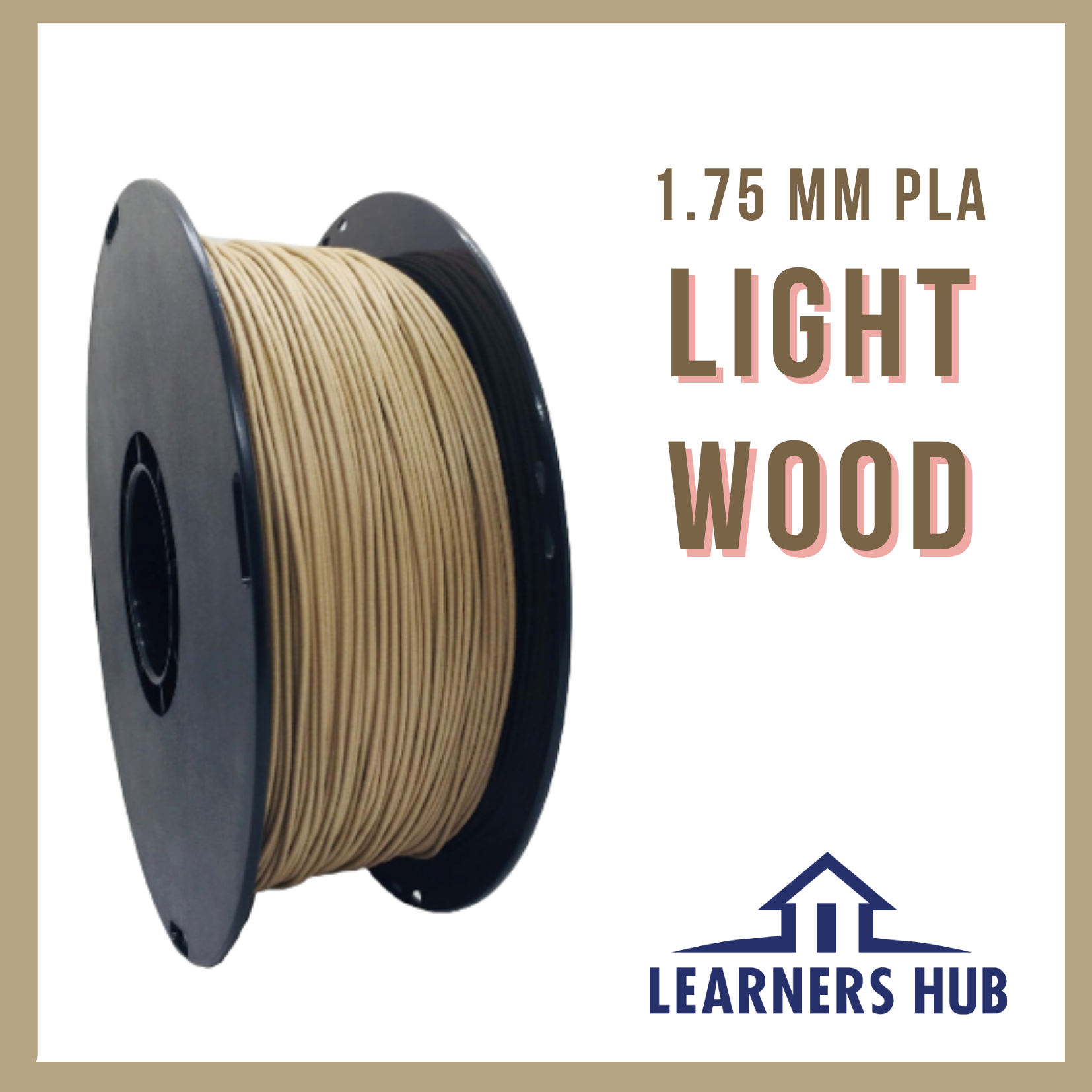 1KG1.75mm Light Wood PLA Filament