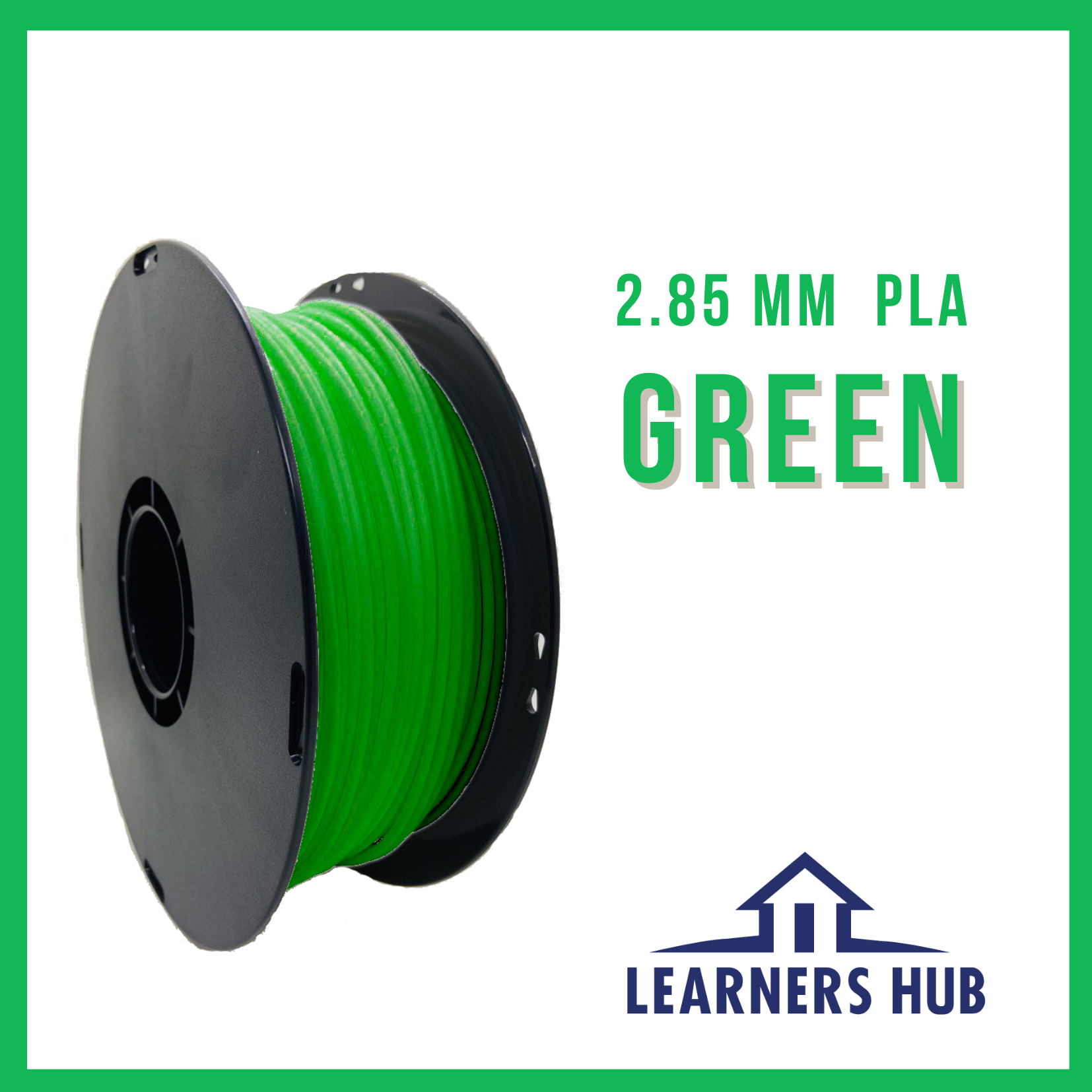 1KG 2.85mm Green PLA Filament